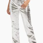 Good American Good Icon Metallic Faux Leather Pants Photo 0