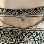 J.Crew  Black and White Long Sleeve Tee with Striped Lace Design Photo 4