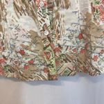 Jones New York Sport Cotton Multicolor Floral Cap Sleeve Button Shirt Blouse Top Photo 5