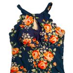 Green floral one piece swimsuit, scallops, padding Size undefined Photo 3