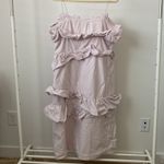 Brock Collection ‎ X H&M Lilac Ruffle Midi Dress Size: XL Photo 5