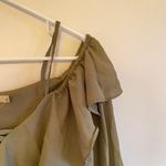 Liberty Love  Cropped Cold Shoulder Criss Cross Blouse Size Medium Photo 2