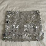Edikted  Sequin Skirt Silver Mini Sparkle Photo 3