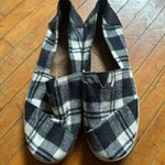 Toms black & white plaid ortho comfortable slip on 12 shoes Photo 0