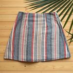 Anthropologie Porridge Clothing Striped Cotton Wrap Skirt - Size Small Photo 3