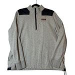 Vineyard Vines 1/4 Zip Pullover Women’s Size XL Grey Navy Blue Sweatshirt Top Photo 0