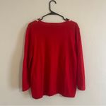 Cathy Daniels Vintage Pearl Bow Christmas Winter Sweater Photo 2