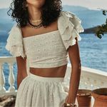 Caroline Constas New York Estelle White Top Medium NEW $395 Photo 1
