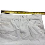 Madewell NWT Women's White Rilee Denim Midi Skirt Size 27 Raw Hem Casual Preppy Photo 6