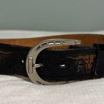 Embossed Saddle Leather brown belt cow bull design size 32 Photo 0