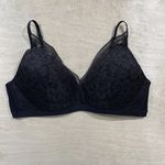 Knix Lace Deep V Bralette Black Size Medium Made Photo 3