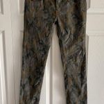 Free People 25 Low Rise Corduroy Camo Skinny Stretch Pants Comfort Boho Photo 0