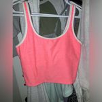 Hot Pink & White Crop Tank Top Size M Photo 9