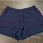 Elevenses NWT Anthropologie  Embroidered Navy Shorts Sz M Photo 0