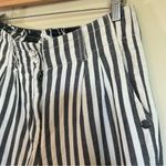 Numph Women's Stripes 38 Trousers x 24.5" crop Blue Size undefined Photo 4