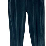 Good American  Pants Women Medium Emerald Green Twisted Seam Velour‎ Joggers Photo 0