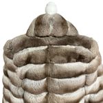 Smith Fine Furs Womens Natural Chinchilla Fur Bolero Jacket Size M Formal Event Gray Size M Photo 5