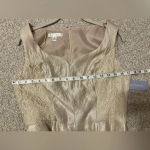 London Times Sleeveless Belted Peplum Dress Champagne Womens size 10 Photo 10