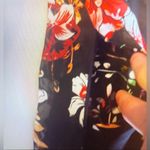 Gracia  black floral maxi dress size M Short Puffy And Elastic Sleeve Pocket Photo 12