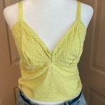 Auden Yellow Lace Camisole NWOT Size L Photo 0