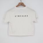 Gymshark  White V Neck Cropped Athletic T Shirt Top Size S Photo 6