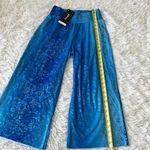 Terez  Women’s Balayage Wide-Leg Pants in sparking sea blue size Small Photo 5