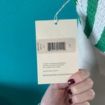 Mara Hoffman NWT  Bella Halter Crop Top Green White Smocked Size XS Photo 3