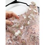 Mac Duggal 67501 Rose Pink Floral Detail Beaded Gown Midi 10 NEW Photo 6