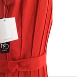 New Direction Dress Linen Blend Pleated Pintuck Tie Waist Dress Size 10 Photo 3