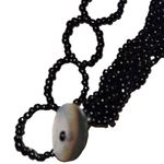 Cute black beaded belt! New Black Photo 4