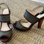 Coach Daria Platform Sandals Heels Olive Green 9.5 Photo 0