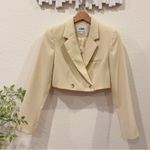 J.ING Jing Yellow Long Sleeve Crop Blazer Jacket Top Size XS NWT Photo 4