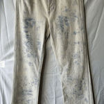 RE/DONE 90s High Rise Loose Straight Leg Jeans in Sunbleached Tie Dye Size 24 Photo 0