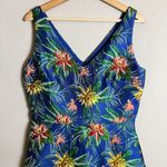 CeCe Havana Fiesta Jacquard Tropical Floral Print Mini Dress Womens 8 Sleeveless Photo 6