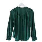 Anthropologie Maeve Kelly Green Button Down Lightweight Minimalist SZ S #1912 Photo 5