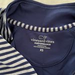 Vineyard Vines  Navy Striped Performance Half Zip Photo 2