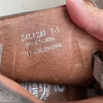 Jeffrey Campbell Salazar Bootie Block Heel Suede Lace Up Taupe 9.5 Photo 6