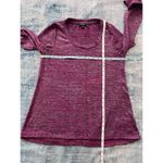 Jones New York Heathered Fuchsia Gray Long Sleeve Top Women's Medium Photo 4