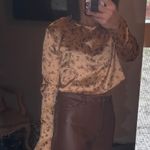 ZARA Floral Cropped Blouse Size XS Photo 4