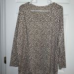 American Eagle Womens Cheetah Print Long Sleeve Shirt Photo 0