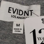 Evidnt NWT  Los Angeles Womens Gray Long Sleeve Split Sleeve Top‎ Medium Photo 3