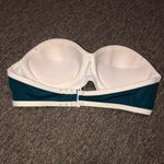 PINK - Victoria's Secret Victoria’s Secret PINK Neon Color Block Strapless Bandeau Bikini Size Small Photo 3