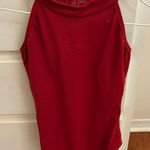 Amazon Red Leotard with Mesh Material Back and Clasp Neck Photo 0