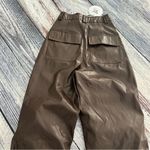 Princess Polly NWT  ORNELLA FAUX LEATHER PANTS BROWN​ Photo 8