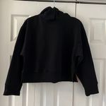 ZARA BLACK RIBBED HOODIE Photo 7
