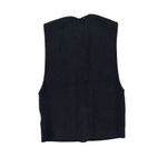 BDG - Ribbed Knit Button Front Sleeveless Vest in Black Photo 2