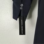 Donna Morgan Marine Navy Long Sleeves Back Zipper Belted Waist Jumpsuit, Size 14 Photo 7