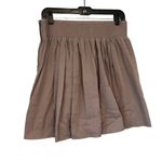 Banana Republic  A-Line Smocked Pleated Cotton Skirt Photo 3