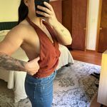 Free People Brown Halter Tank Top Photo 6