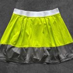 Nike Women's Vibrant Yellow and Gray Skater Skirt Photo 0